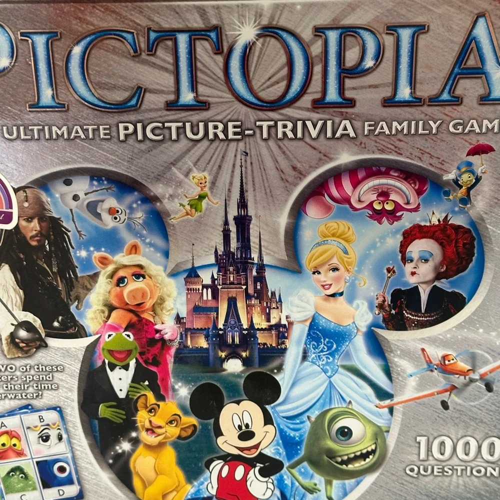 Brand New Pictopia Disney Edition the Ultimate Picture Trivia Family Board Game